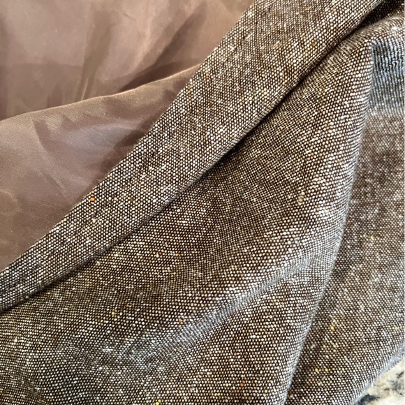 Ashley Stewart Brown Tweed Long Maxi A-Line Skirt Sz 18W - Picture 3 of 4